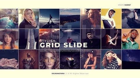 Stylish Grid Slide | After Effects template