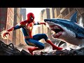 GTA 5 Iron Spiderman vs Spider Shark Epic Ragdolls (Euphoria Ragdolls) #shortstream #shorts #short