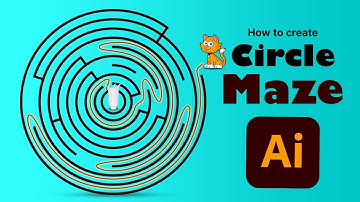 Create a circle maze game in illustrator | Adobe illustrator tutorial
