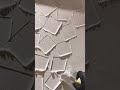 Making lines on plaster with iron scrap #youtubeshorts #trending #woodworking
