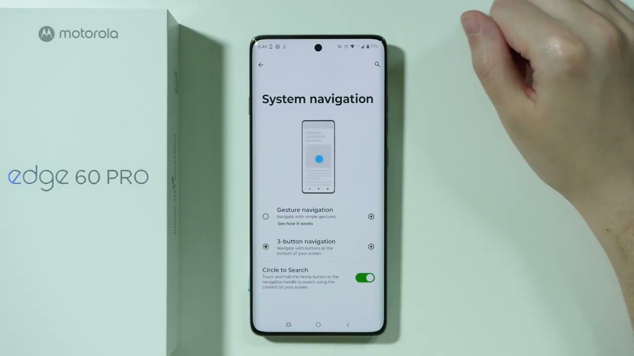 Motorola Edge 60 Pro: How to Change System Navigation