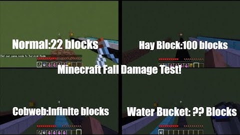 Can these items save you from fall damage? #minecraft #falldamage