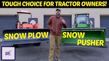 SNOW PLOW VS SNOW PUSHER: WHICH ONE IS RIGHT FOR YOU? 👨‍🌾🚜❄