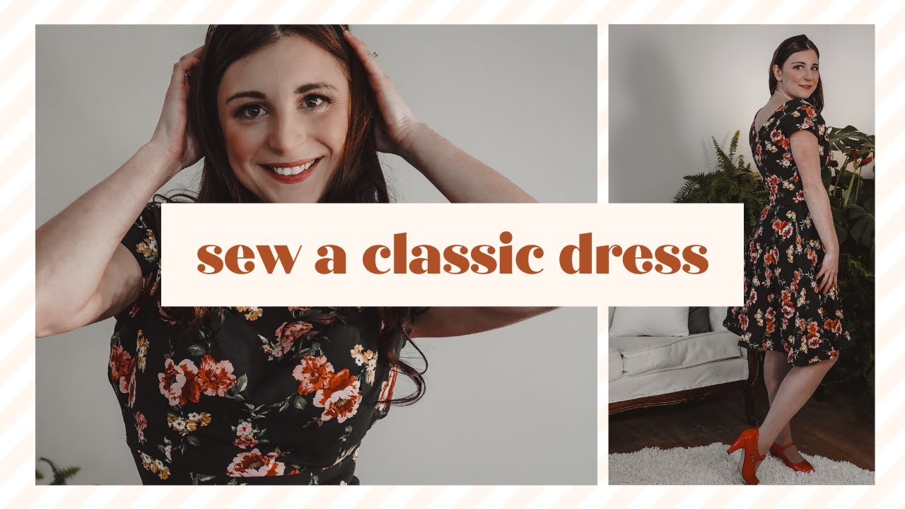 How to Sew a Classic Dress with the New Look 6447 Beginner Sew Along ...