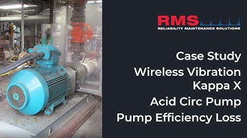 Kappa X Wireless Vibration Sensor - Pump Efficiency Loss
