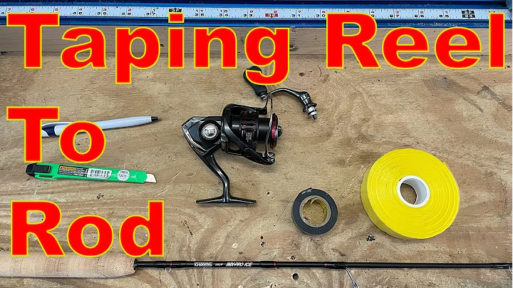 HOW TO Tape a reel to an Ice Fishing Rod