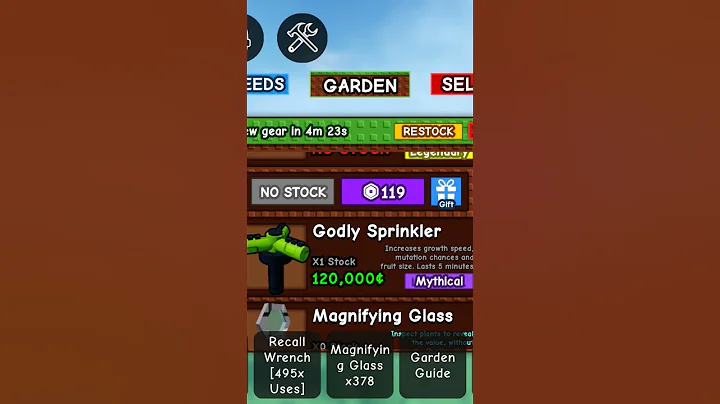 Best stocks in grow a garden pt 20 #jianmatthew0608