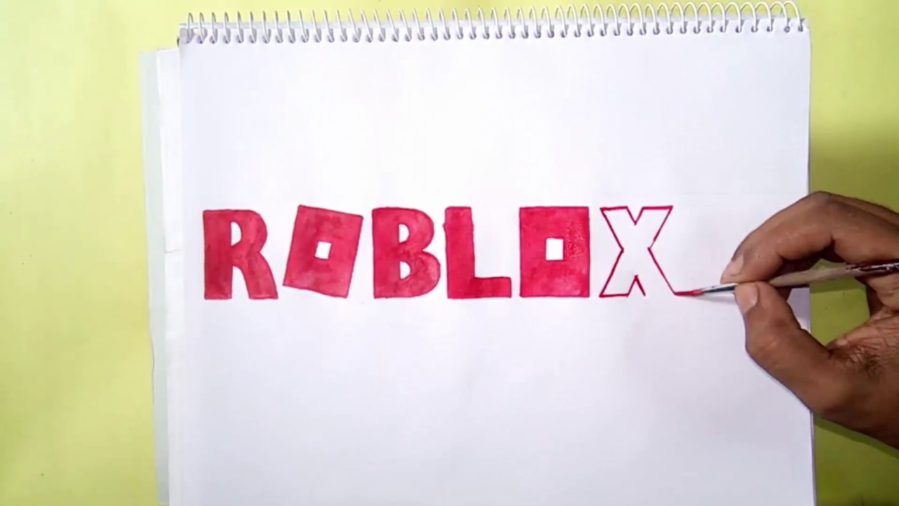 How to Draw Roblox Logo Easy 