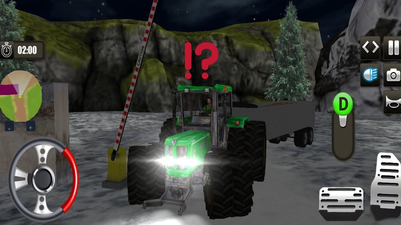 Tractor Game || Heavy Tractor Trolley Cargo simulator 3D Truck 🚜 | Off road tractor games