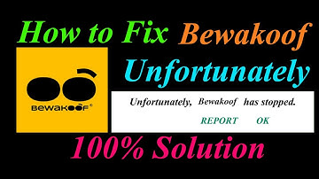 How to fix Bewakoof App Unfortunately Has Stopped Problem Solution - Bewakoof Stopped Error