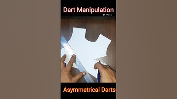 Dart Manipulation || Asymmetrical Dart || #fashion #viralplzz #viralvideo #ytshorts #sewingtips