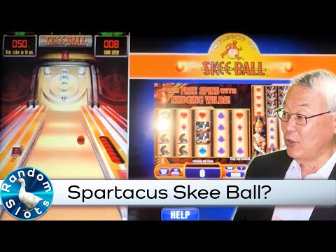 Spartacus Gladiator of Rome Slot Machine and Skee Ball