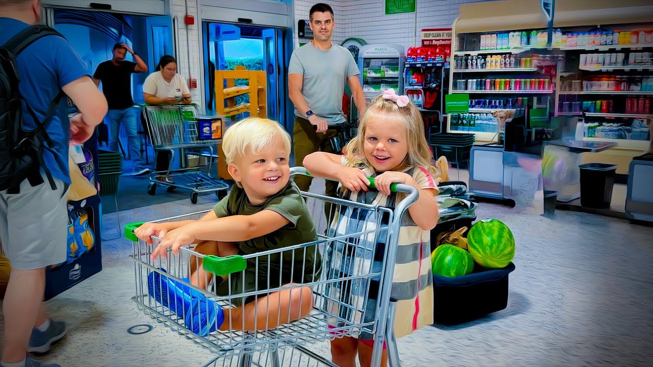 In Publix buying watermelon and eating at home