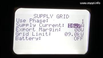 Installatie Zappi - enkele belangrijke instellingen ! (OUTDATED)