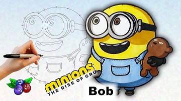 Draw BOB THE MINION connecting dots!  Connect the dots drawing - Art made simple