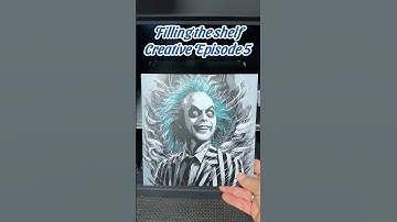 3D Printed Bettlejuice Hueforge Wall Art 🎃 | Filling the Shelf Episode 5