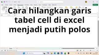 How to Remove Cell Gridlines in Excel for a Plain White Background