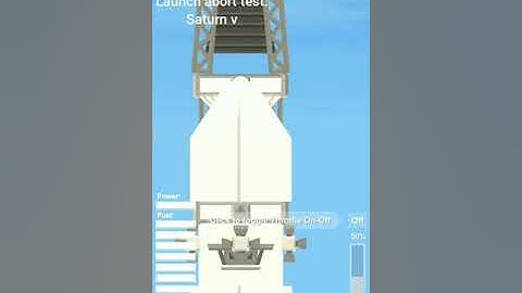 Launch abort test Saturn V