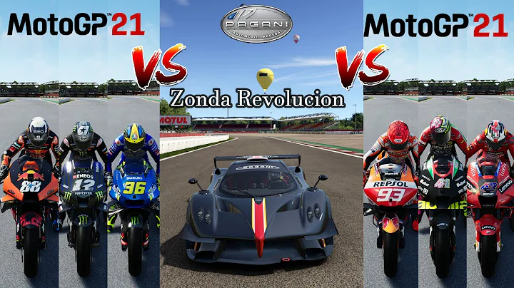 Pagani Zonda Revolucion Vs Fastest MotoGP 21 Bikes || 4K Drag Race || Project Cars Vs MotoGP ||