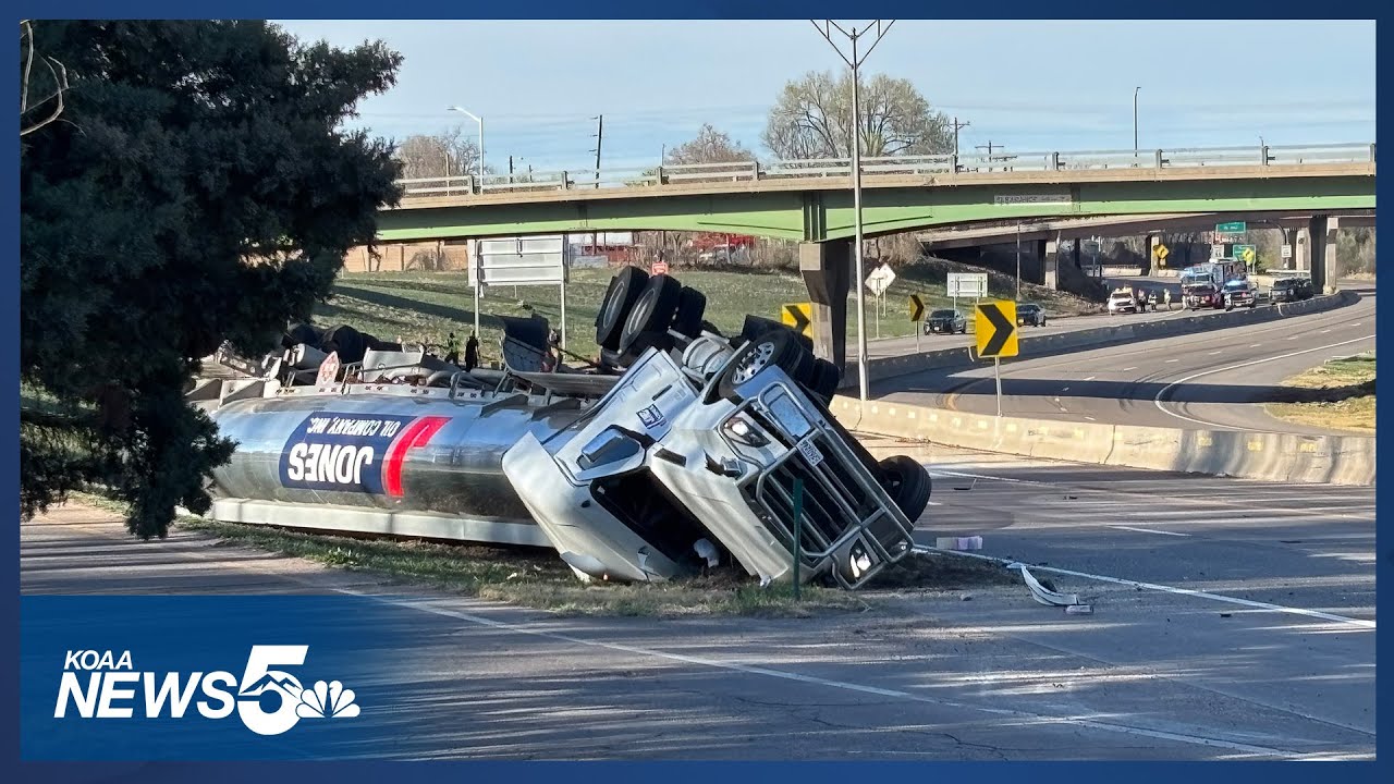 Southbound I-25 Reopens Wednesday After Fuel Tanker Rolls Over Tuesday ...