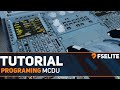 Mcdu programing the fselite tutorial