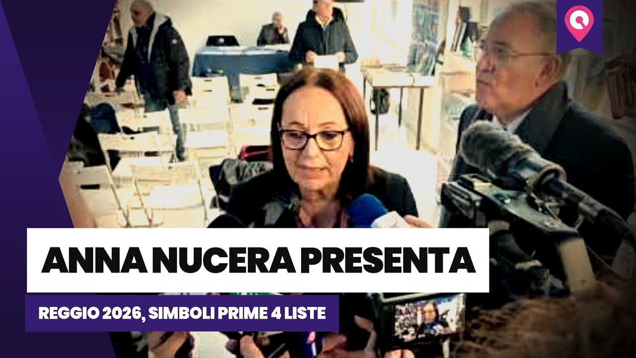 Elezioni Reggio Calabria 2026: Anna Nucera presenta i simboli delle prime 4 liste
