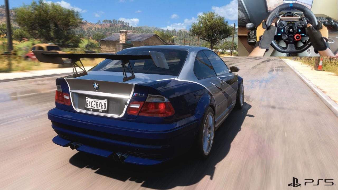 BMW M3 GTR Forza Horizon 5 PS5 G29