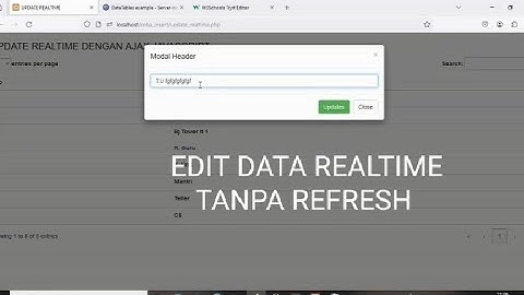 Edit data realtime tanpa refresh dengan ajax javascript
