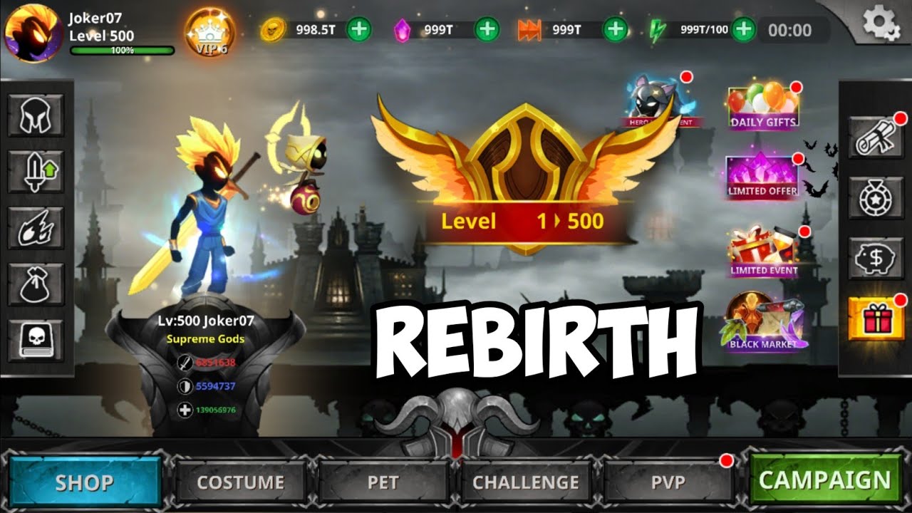 Stickman Legends Shido Rebirth!