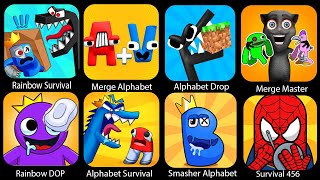 Alphabet Drop, Smasher Alphabet, Rainbow DOP,  Alphabet Survival, Rainbow Survival, Merge Alphabet screenshot 5