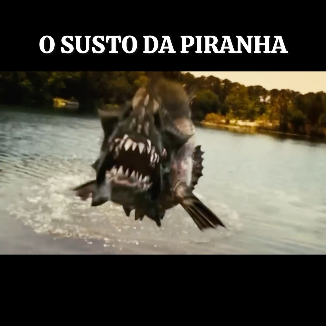 A PIRANHA ASSUSTOU A MULHER #shorts