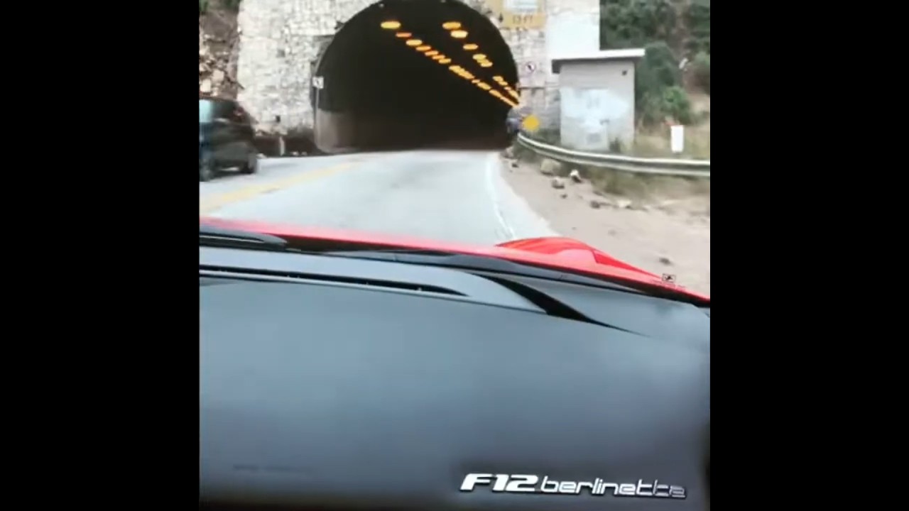 ferrari acceleration in tunnel 😱 2025 