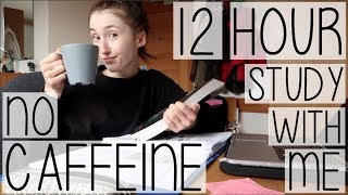 BUSY UNIVERSITY STUDENT STUDY WITH ME WITHOUT CAFFEINE #005 | DO I DRINK TEA OR COFFEE?