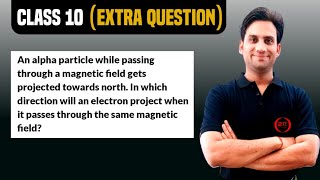 An alpha particle while passing through a magnetic field gets projected towards north. In which