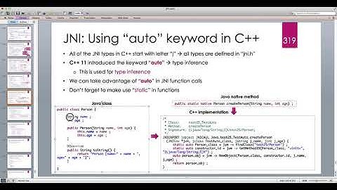 Java Native Interface (JNI) in depth -- Part 38:  The "auto" Keyword in C++