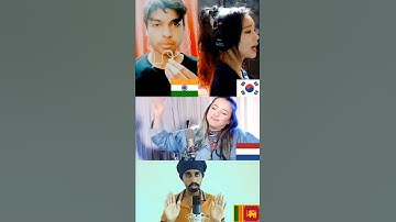 Thumbnail of who sang it better ? Ed Sheeran - Shape of you ( India, South korea, Netherlands, Srilanka ) #shorts