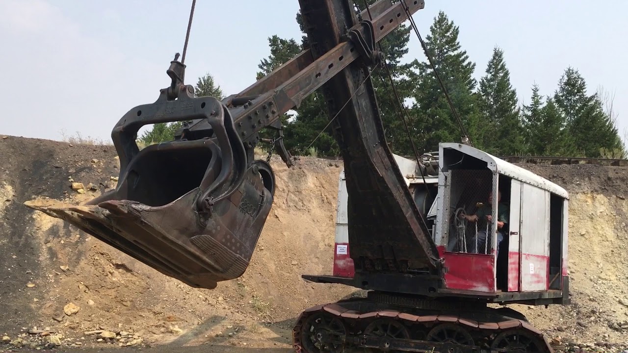 Lima 601 Power shovel running and operating YouTube