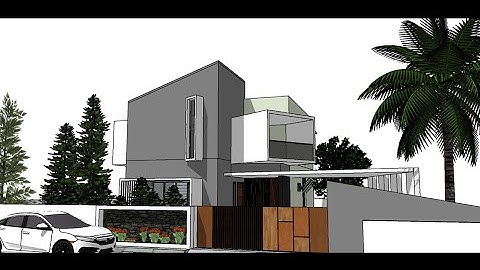 Sketchup animation - modern house
