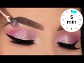 5 MINUTE Glitter Eye Makeup Tutorial | Prom Eye Makeup