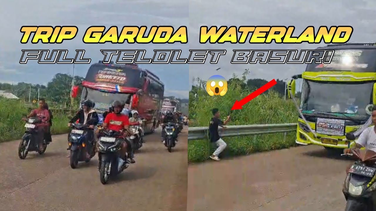 HUNTING BUS BASURI || Trip Garuda Waterland 14 Desember 2025