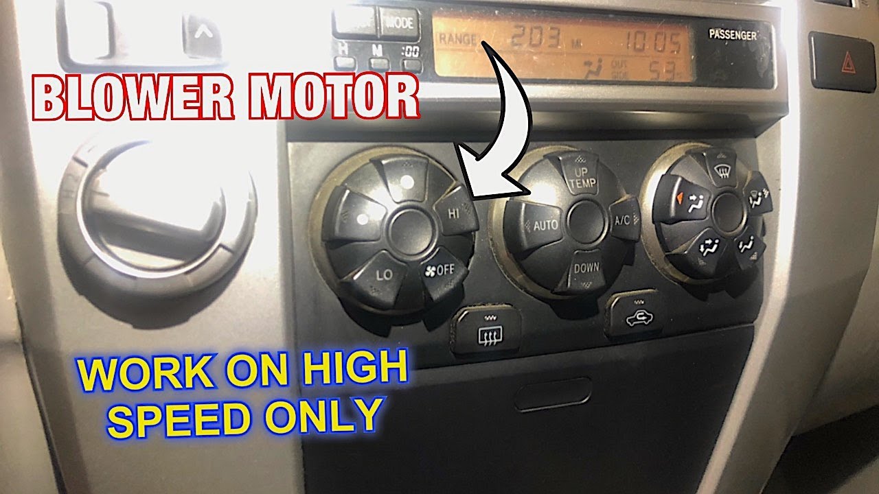Toyota 4Runner blower motor only work on high speed YouTube