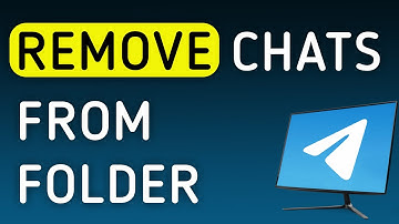 How To Remove Chats From Folder On Telegram App On PC (New Update)