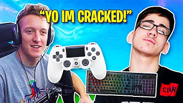 Tfue on CONTROLLER 1v1 FaZe Sway on KEYBOARD in Fortnite...