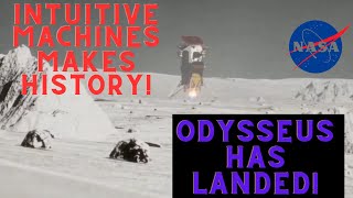 Touchdown! Intuitive Machines Lunar Lander Odysseus Makes Historic Moon Landing!
