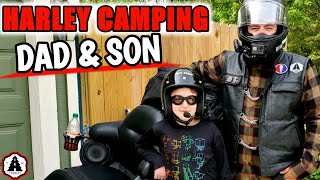 Camping With My Son on our HARLEY DAVIDSON at Wild River State Park