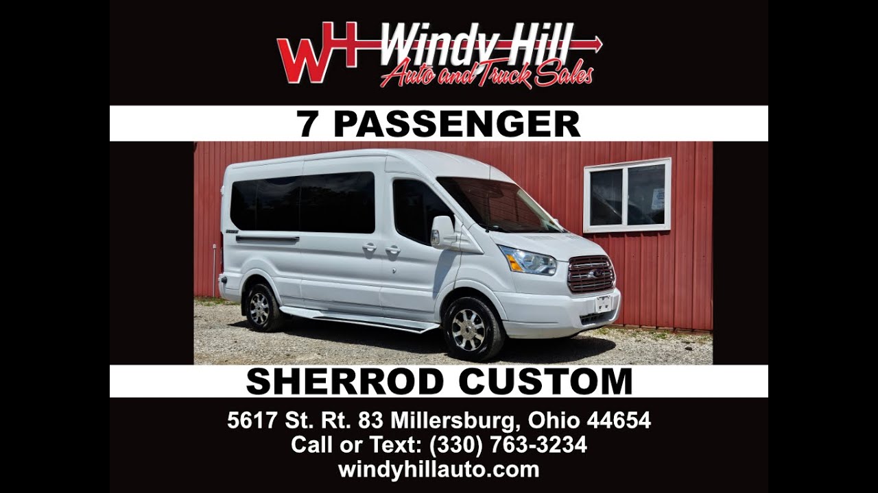 2016 Ford Transit 250 7 Passenger Sherrod Custom Van! SK# WH2563