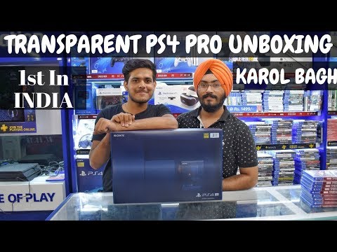 PS4 PRO 500 MILLION LIMITED EDITION UNBOXING, SETUP FROM KAROL BAGH IN INDIA.