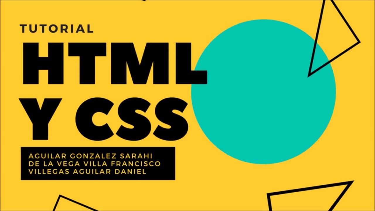 Tutorial: Cómo hacer una pÔgina web con HTML y CSS - YouTube