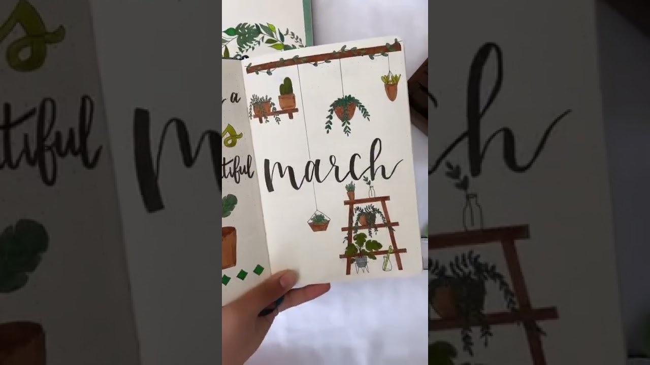 march cover pages for bullet journals