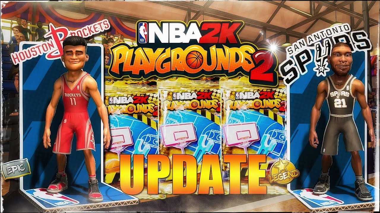 NBA Playgrounds 2: 1.06 Update 2K Adds Court Editor, New Players, +  Alex High School Court Today!!